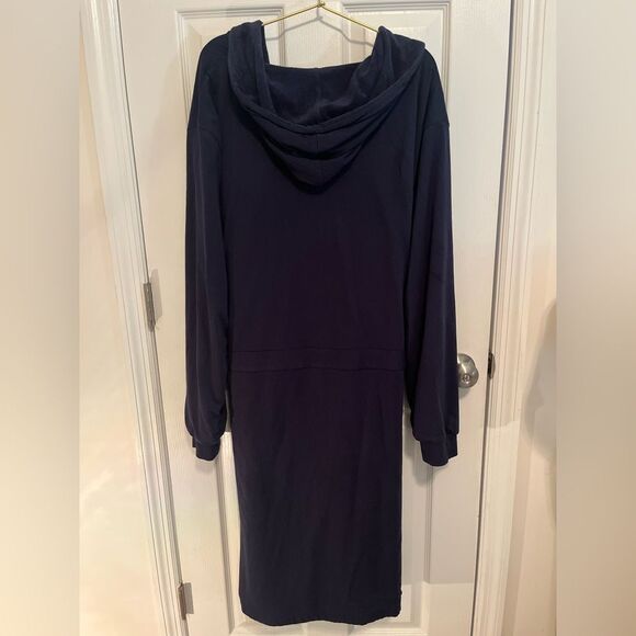 DUDE ROBE Navy Blue Hooded Robe - Picture 8 of 9